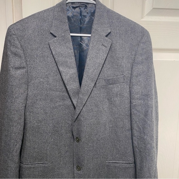 Ralph Lauren Suit Jacket Blazer Wool Cashmere Sport Coat Pockets Men's Size 42L - Picture 8 of 8